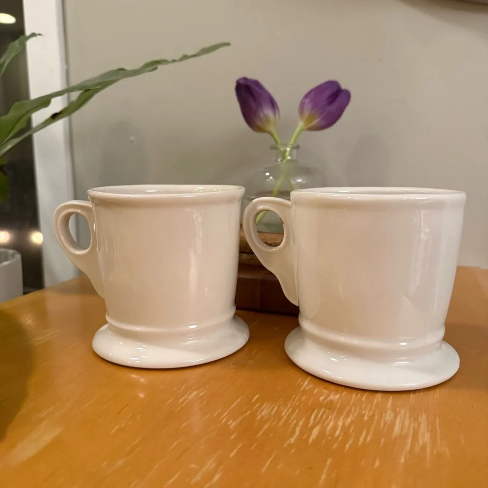 Anthropologie Set of‎ 2 Initial Monogram Mugs “J”
